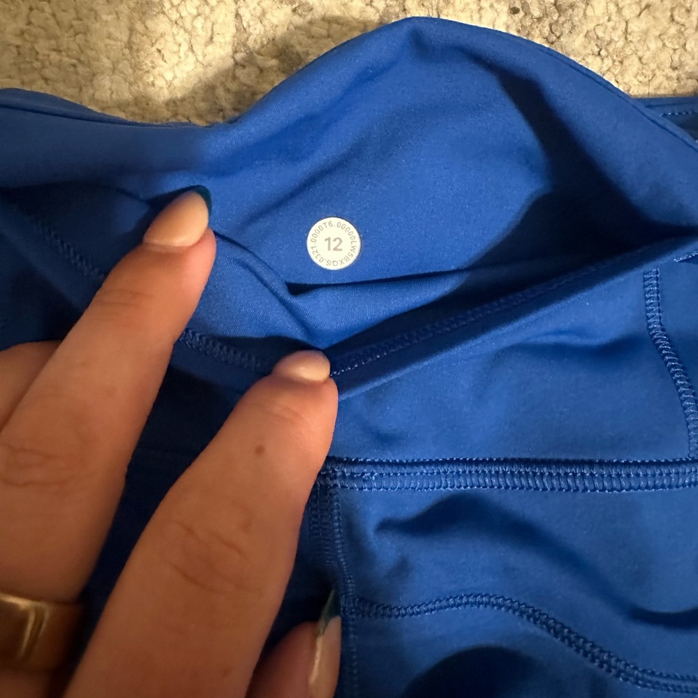 Blue Lululemon Base Pace Leggings with Pockets - Picture 6 of 6